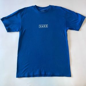 Vans Royal Blue Logo Tee Mens: L